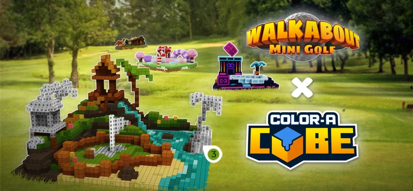 Color-A-Cube Voxelizes Walkabout Mini Golf Courses In New Collab